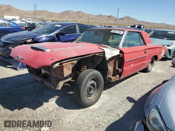 1966 Ford Thunderbird with VIN 6Y870135392, listed as a Copart auction lot 66917184 with Not Provided miles and Salvage Title. Bid and sale history available at DreamBid. Image 1.