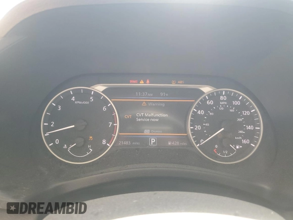 2024 Nissan Sentra SV with VIN 3N1AB8CV8RY373152, listed as a Copart auction lot 64409865 with 21,483 mi miles and Clean title. Bid and sale history available at DreamBid. Image 9.