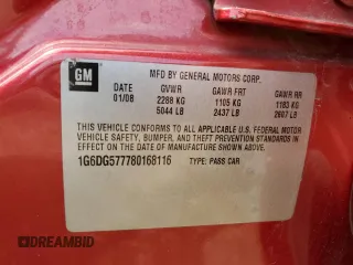 2008 Cadillac CTS AWD z VIN 1G6DG577780168116, wystawiony jako Copart lot #58556195 z przebiegiem 112 834 mil mil oraz Szkoda całkowita • Salvage title. Historia ofert i sprzedaży dostępna na DreamBid. Obrazek 12.