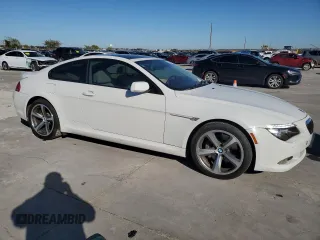 2008 BMW 6 Series 650i with VIN WBAEA53508CV91011, listed as a Copart auction lot 81105944 with 94,514 mi miles and Salvage Title. Bid and sale history available at carsss.com. Image 4.
