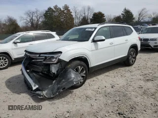 2024 Volkswagen Atlas SE z VIN 1V2LR2CAXRC548312, wystawiony jako Copart lot #48427095 z przebiegiem 16 051 mil mil oraz Szkoda całkowita • Salvage title. Historia ofert i sprzedaży dostępna na DreamBid. Obrazek 1.