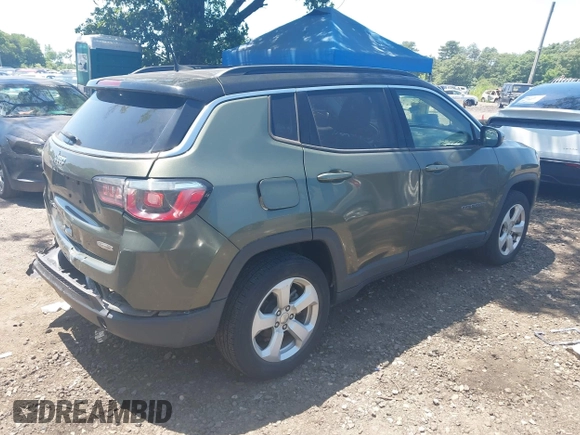 2018 Jeep Compass Latitude with VIN 3C4NJDBB5JT200840, listed as a IAAI auction lot 42557660 with 39,489 mi miles and . Bid and sale history available at DreamBid. Image 4.