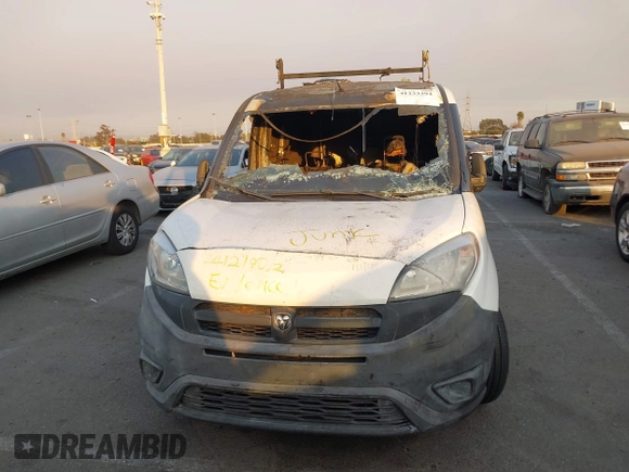 2015 Ram ProMaster City Cargo Tradesman with VIN ZFBERFAT3F6A85404, listed as a IAAI auction lot 41233394 with Not Provided miles. Bid and sale history available at carsss.com. Image 6.