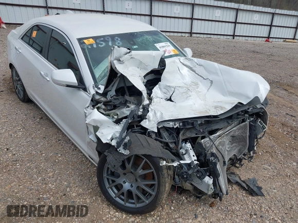 2015 Cadillac ATS Sedan Luxury RWD with VIN 1G6AB5RX4F0130905, listed as a IAAI auction lot 41801229 with 1 mi miles. Bid and sale history available at carsss.com. Image 6.