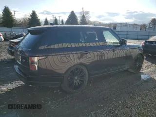 2018 Land Rover Range Rover HSE z VIN SALGS2SV2JA385353, wystawiony jako Copart lot #51915155 z przebiegiem 75 794 mil mil oraz Czysty tytuł • Clean title. Historia ofert i sprzedaży dostępna na DreamBid. Obrazek 3.