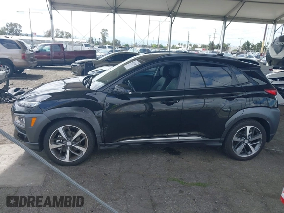 2019 Hyundai Kona Limited with VIN KM8K33A55KU299911, listed as a IAAI auction lot 41933000 with 3,671 mi miles. Bid and sale history available at carsss.com. Image 14.
