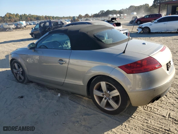 2008 Audi TT 2.0T with VIN TRUMF38J081008674, listed as a Copart auction lot 76351784 with 167,858 mi miles and Salvage Title. Bid and sale history available at carsss.com. Image 2.