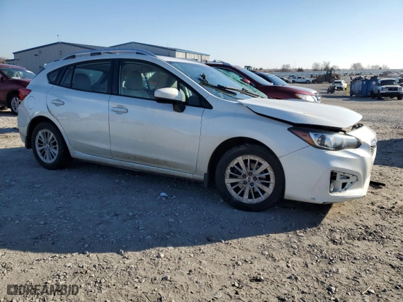2017 Subaru Impreza Premium with VIN 4S3GTAD61H3722937, listed as a Copart auction lot 42440005 with 81,268 mi miles and Salvage Title. Bid and sale history available at carsss.com. Image 4.