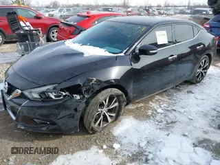 2018 Nissan Maxima SV with VIN 1N4AA6AP5JC384119, listed as a IAAI auction lot 41353069 with 97,136 mi miles. Bid and sale history available at carsss.com. Image 2.