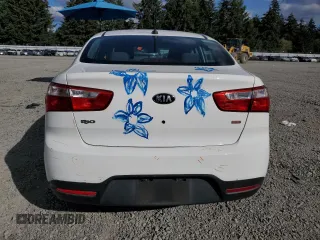 2013 Kia Rio LX with VIN KNADM4A38D6219536, listed as a Copart auction lot 72192754 with 74,307 mi miles and Salvage Title. Bid and sale history available at carsss.com. Image 6.