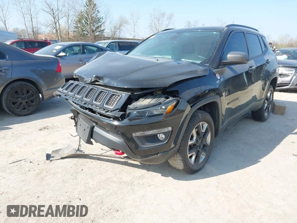 2018 Jeep Compass Trailhawk with VIN 3C4NJDDB5JT419276, listed as a IAAI auction lot 42040909 with Not Provided miles and . Bid and sale history available at carsss.com. Image 16.