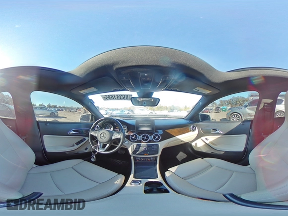 2016 Mercedes-Benz CLA 250 with VIN WDDSJ4EBXGN293738, listed as a Copart auction lot 89341895 with 57,279 mi miles and Salvage Title. Bid and sale history available at DreamBid. Image 14.