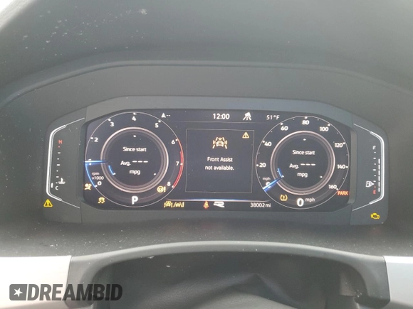 2022 Volkswagen Atlas SEL Premium R-Line with VIN 1V2FR2CA2NC519295, listed as a Copart auction lot 48591095 with 38,002 mi miles and Salvage title. Bid and sale history available at DreamBid. Image 9.