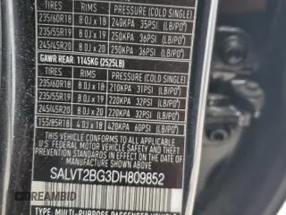 2013 Land Rover Range Rover Evoque Dynamic Premium z VIN SALVT2BG3DH809852, wystawiony jako Copart lot #42327635 z przebiegiem 54 512 mil mil oraz Szkoda całkowita • Salvage title. Historia ofert i sprzedaży dostępna na DreamBid. Obrazek 14.
