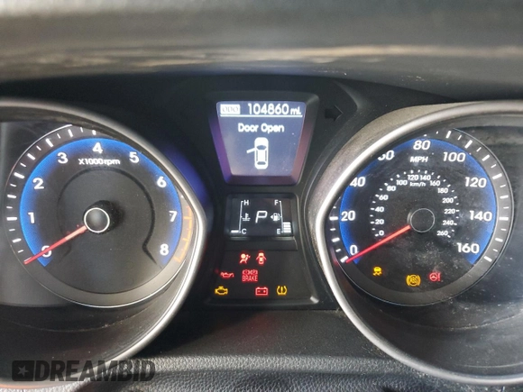 2013 Hyundai Elantra with VIN KMHD35LE9DU031786, listed as a Copart auction lot 60994465 with 104,860 mi miles and Clean title. Bid and sale history available at DreamBid. Image 9.
