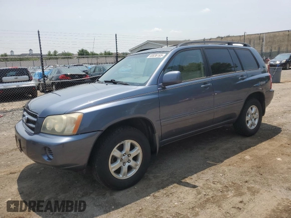 2003 Toyota Highlander z VIN JTEHF21A830151639, wystawiony jako Copart lot #60836165 z przebiegiem 103 270 mil mil oraz Czysty tytuł • Clean title. Historia ofert i sprzedaży dostępna na DreamBid. Obrazek 1.