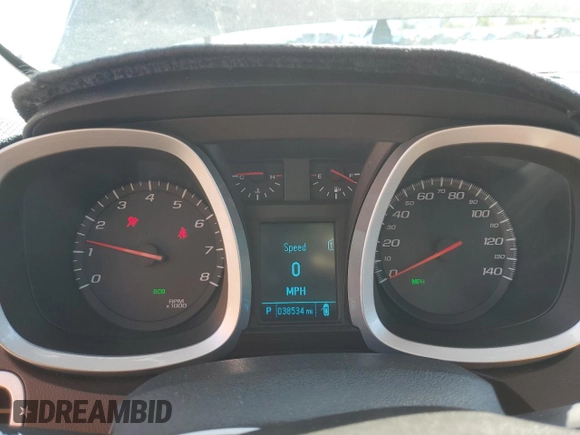 2012 Chevrolet Equinox LTZ with VIN 2GNFLGEK6C6316123, listed as a Copart auction lot 48381725 with 38,534 mi miles and Salvage Title. Bid and sale history available at DreamBid. Image 9.