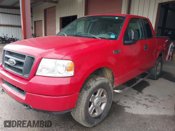 2005 Ford F-150 STX with VIN 1FTRX14W95FA16354, listed as a IAAI auction lot 41947407 with 227,458 mi miles. Bid and sale history available at carsss.com. Image 2.