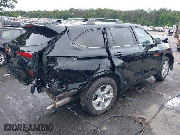 2023 Toyota Highlander L with VIN 5TDKDRBH6PS043799, listed as a IAAI auction lot 42617278 with 14,744 mi miles and . Bid and sale history available at DreamBid. Image 4.