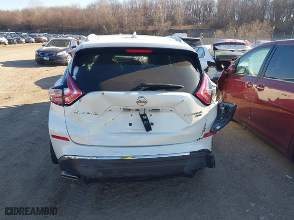 2016 Nissan Murano S with VIN 5N1AZ2MH1GN144560, listed as a IAAI auction lot 41230648 with 61,800 mi miles. Bid and sale history available at carsss.com. Image 15.