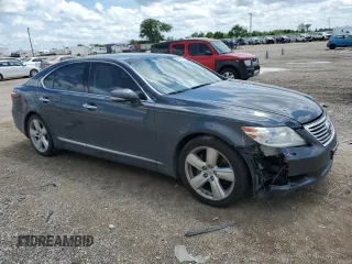 2010 Lexus LS 460 with VIN JTHBL5EF7A5091846, listed as a Copart auction lot 53911275 with 168,398 mi miles and Salvage Title. Bid and sale history available at carsss.com. Image 4.