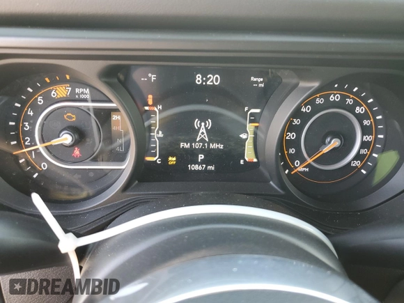 2024 Jeep Wrangler Sahara z VIN 1C4PJXEG2RW263319, wystawiony jako Copart lot #55074775 z przebiegiem 10 867 mil mil oraz Szkoda całkowita • Salvage title. Historia ofert i sprzedaży dostępna na DreamBid. Obrazek 9.