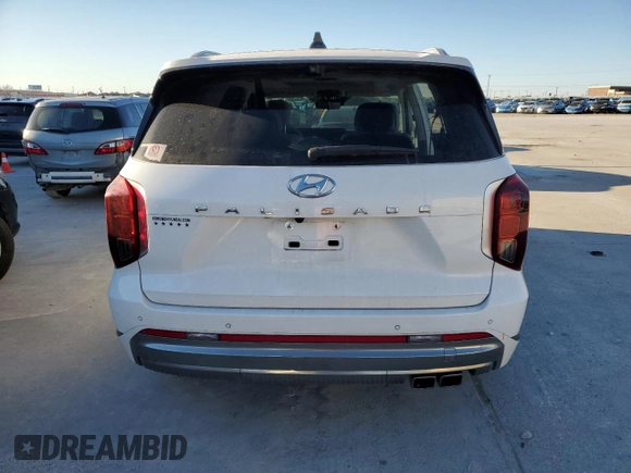 2024 Hyundai Palisade Calligraphy z VIN KM8R74GE7RU689189, wystawiony jako Copart lot #46828395 z przebiegiem 24 531 mil mil oraz Szkoda całkowita • Salvage title. Historia ofert i sprzedaży dostępna na DreamBid. Obrazek 6.