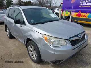 2014 Subaru Forester 2.5i Limited with VIN JF2SJAJC0EH401515, listed as a IAAI auction lot 41860632 with 218,995 mi miles. Bid and sale history available at carsss.com. Image 1.
