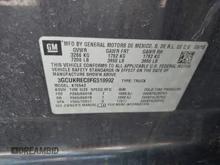 2015 Chevrolet Silverado 1500 LT with VIN 3GCUKREC8FG510992, listed as a IAAI auction lot 41966354 with 176,347 mi miles. Bid and sale history available at carsss.com. Image 9.