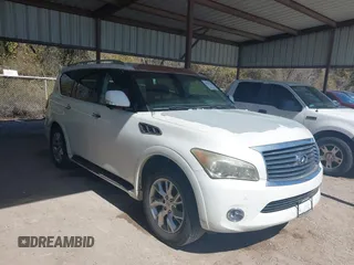 2013 Infiniti QX80 with VIN JN8AZ2NDXD9730070, listed as a IAAI auction lot 41777206 with 242,567 mi miles. Bid and sale history available at carsss.com. Image 1.