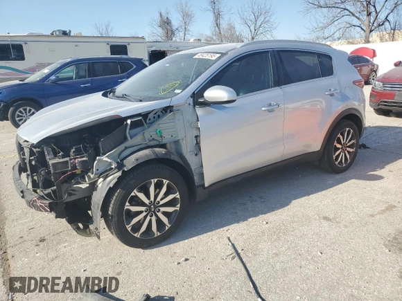 2017 Kia Sportage EX with VIN KNDPNCAC3H7071867, listed as a Copart auction lot 48425195 with 145,237 mi miles and Salvage title. Bid and sale history available at DreamBid. Image 1.