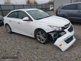 2015 Chevrolet Cruze LTZ with VIN 1G1PG5SBXF7250215, listed as a IAAI auction lot 40864602 with 136,401 mi miles. Bid and sale history available at carsss.com. Image 1.