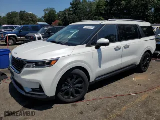 2023 Kia Carnival SX Prestige with VIN KNDNE5H36P6225761, listed as a Copart auction lot 66895554 with 24,441 mi miles and Salvage Title. Bid and sale history available at carsss.com. Image 1.