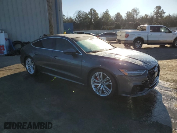 2020 Audi A7 Premium Plus with VIN WAUU2AF25LN026608, listed as a Copart auction lot 45957945 with 50,507 mi miles and Salvage Title. Bid and sale history available at carsss.com. Image 4.