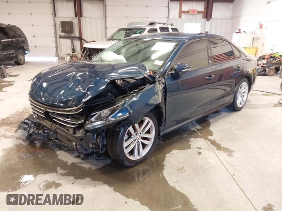 2019 Volkswagen Passat 2.0T Wolfsburg Edition with VIN 1VWLA7A30KC008917, listed as a IAAI auction lot 40791328 with 63,747 mi miles. Bid and sale history available at carsss.com. Image 2.