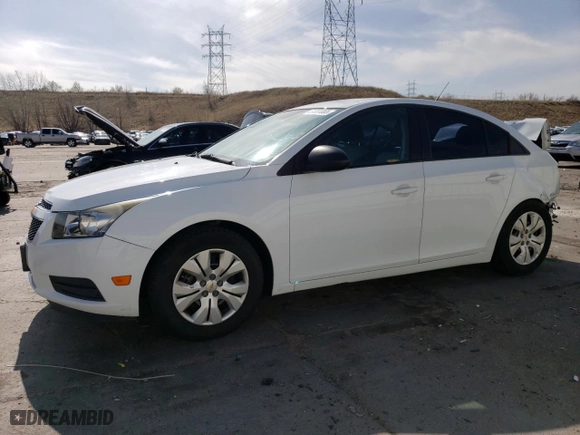 2013 Chevrolet Cruze LS with VIN 1G1PA5SG2D7162396, listed as a Copart auction lot 51337065 with 76,427 mi miles and Salvage Title. Bid and sale history available at carsss.com. Image 1.