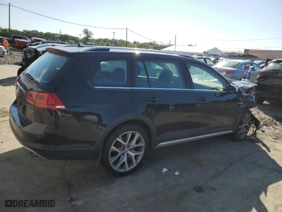 2017 Volkswagen Golf Alltrack S with VIN 3VWH17AU8HM525811, listed as a Copart auction lot 56725174 with 44,184 mi miles and Salvage Title. Bid and sale history available at carsss.com. Image 3.
