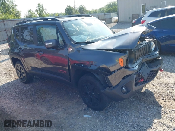 2018 Jeep Renegade Trailhawk with VIN ZACCJBCB1JPH50649, listed as a IAAI auction lot 42476911 with 84,530 mi miles and . Bid and sale history available at DreamBid. Image 1.