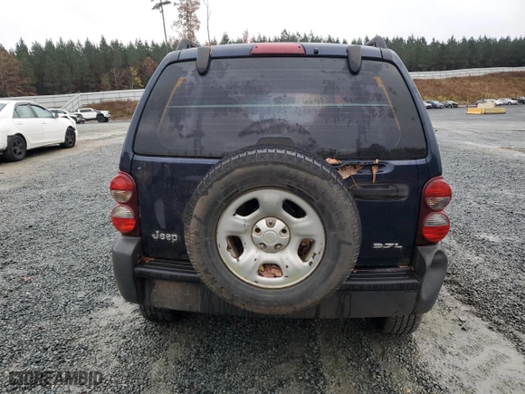 2007 Jeep Liberty Sport with VIN 1J4GK48K77W510465, listed as a Copart auction lot 81177774 with 0 mi miles and Salvage Title. Bid and sale history available at carsss.com. Image 6.