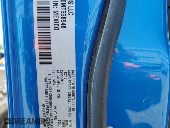 2021 Jeep Compass Altitude с VIN 3C4NJDBB0MT558948, выставлен на аукционе Copart как лот 57182965 с пробегом 73 644 миль миль и Списание • Salvage title. История ставок и продаж доступна на DreamBid. Изображение 13.