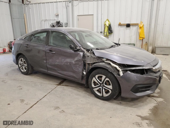 2017 Honda Civic Sedan LX with VIN 19XFC2F53HE081658, listed as a Copart auction lot 52955375 with 106,196 mi miles and Non Repairable. Bid and sale history available at carsss.com. Image 4.