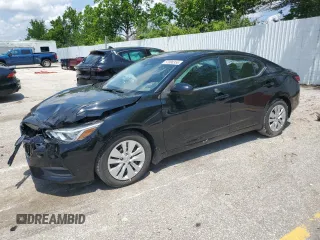 2021 Nissan Sentra S z VIN 3N1AB8BV8MY230664, wystawiony jako Copart lot #57080355 z przebiegiem 45 439 mil mil oraz Szkoda całkowita • Salvage title. Historia ofert i sprzedaży dostępna na DreamBid. Obrazek 1.