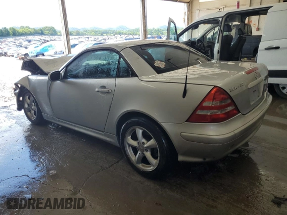 2002 Mercedes-Benz SLK 320 with VIN WDBKK65F42F264517, listed as a Copart auction lot 58785845 with Not provided miles and Salvage title. Bid and sale history available at DreamBid. Image 2.