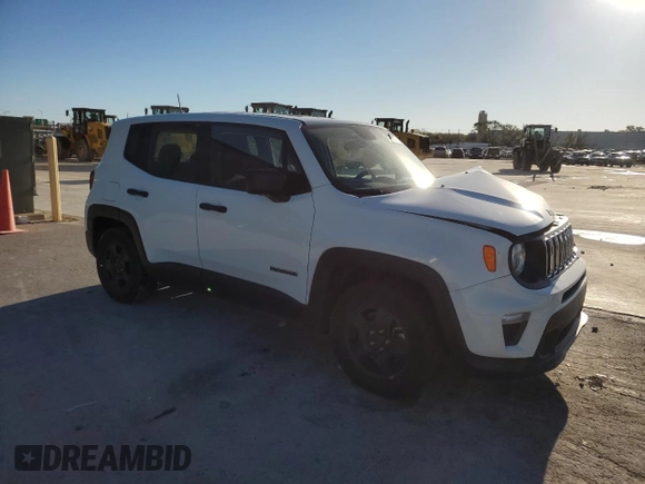 2020 Jeep Renegade Sport with VIN ZACNJAABXLPL58954, listed as a Copart auction lot 47878575 with 104,778 mi miles and Non Repairable. Bid and sale history available at carsss.com. Image 4.
