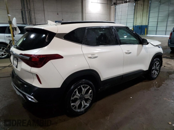2023 Kia Seltos EX with VIN KNDERCAA2P7414838, listed as a Copart auction lot 87910445 with 38,662 mi miles and Non Repairable. Bid and sale history available at DreamBid. Image 3.