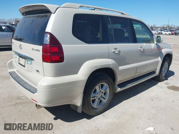 2003 Lexus GX 470 with VIN JTJBT20X430013005, listed as a IAAI auction lot 41666117 with 225,332 mi miles. Bid and sale history available at carsss.com. Image 4.