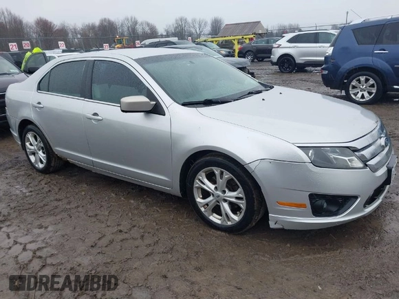 2012 Ford Fusion SE with VIN 3FAHP0HA9CR164546, listed as a IAAI auction lot 42016566 with 185,251 mi miles. Bid and sale history available at carsss.com. Image 1.