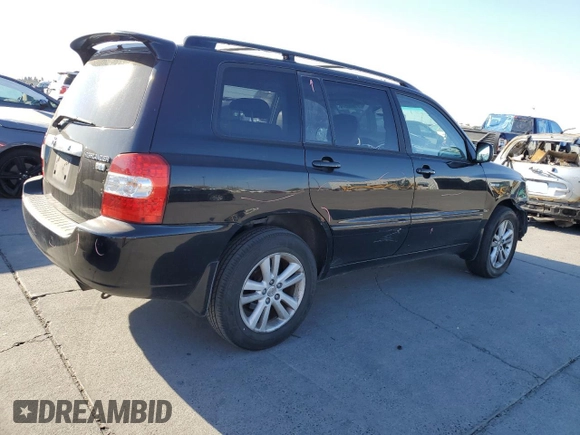 2006 Toyota Highlander Hybrid with VIN JTEEW21A060007395, listed as a Copart auction lot 71890524 with 236,086 mi miles and Salvage Title. Bid and sale history available at carsss.com. Image 3.