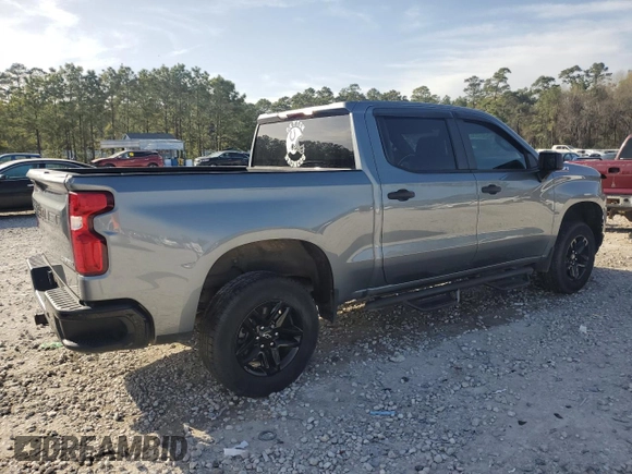 2021 Chevrolet Silverado 1500 Custom Trail Boss with VIN 3GCPYCEF4MG226338, listed as a Copart auction lot 49102115 with 76,117 mi miles and Salvage Title. Bid and sale history available at DreamBid. Image 3.
