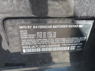 2019 BMW 5 Series 530i xDrive с VIN WBAJA7C58KG909998, выставлен на аукционе IAAI как лот 42203841 с пробегом 132 313 миль миль и . История ставок и продаж доступна на DreamBid. Изображение 9.